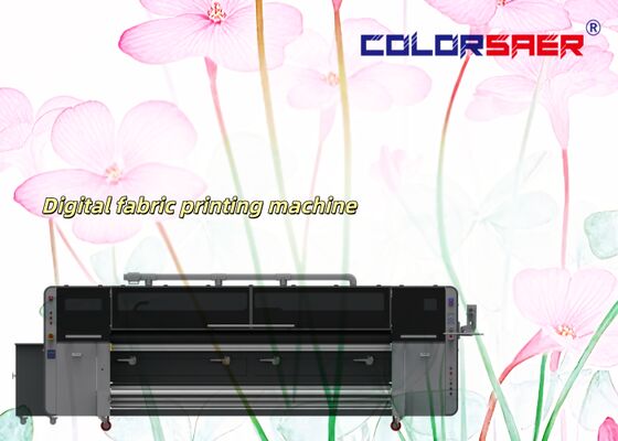 Efficiënte Stabiele 3200 mm Digitale Inkjet Textiel Printmachine Polyester & Katoen Textiel Plotter Met 4 stuks & stuks Printkop