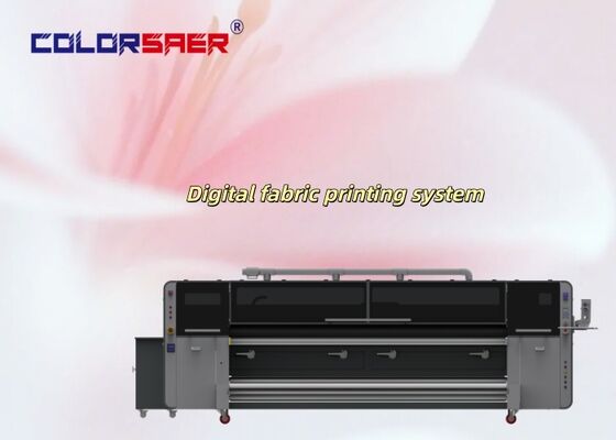 Multicolor Nieuw model i3200 Print Head Inkjet Stoffen Printing System 3200mm Grote textielplotter