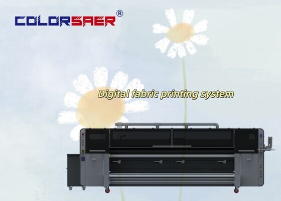 High Precision 3.2m Large Format Inkjet Textile Printing System Digital Fabric Printer with I3200 Print Head