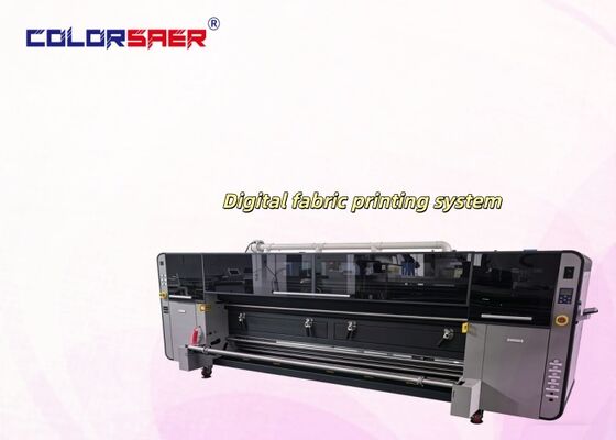 3.2m grootformaat sublimatieprinter met automatische voeding en dubbele CMYK-kleur voor weefselprintsysteem