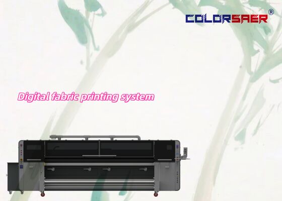 3.2m grootformaat sublimatieprinter met automatische voeding en dubbele CMYK-kleur voor weefselprintsysteem