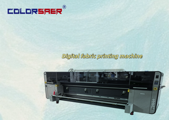 SAER I3200 printkop CMYK 4 kleuren en CMYKGRBK 8 kleuren 3,2 m textieldrukmachine voor polyester- en katoenmaterialen