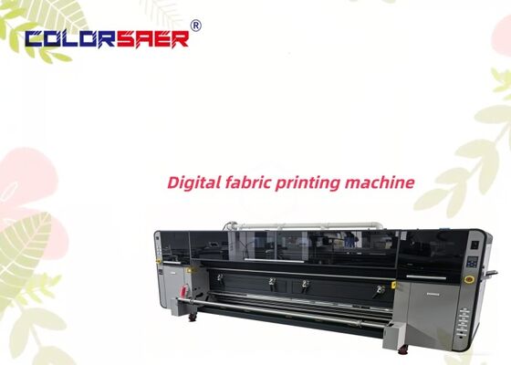 3200 mm grote stoffenprinter met verwarming inline machine voor katoen en polyester materialen textieldruksysteem