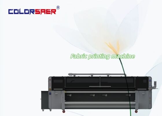 Digitaal drukpersysteem voor hoogwaardige stoffen CMYK-printer voor textielproducten met vaste verwarmingseenheid All-in-one machine