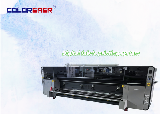 SAER 4 of 8 kleuren Digitaal weefselprinter van rollen tot rollen Nieuw model textielprinter met 4 stuks industriële drukkop