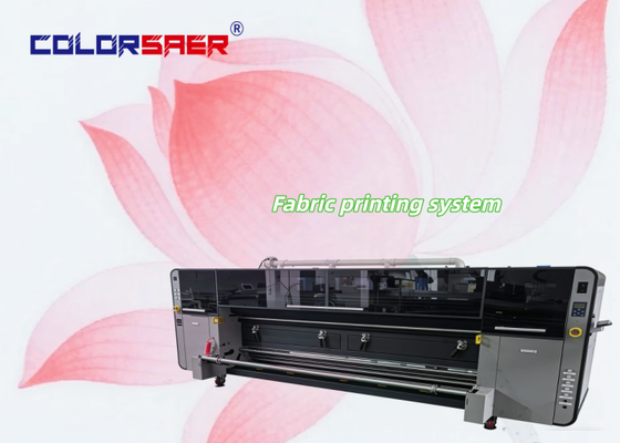 Industriële SAER Fabrikant Inkjet Textiel Print Systeem Hoge Snelheid Stof Plotter voor Polyester & Katoen Materialen