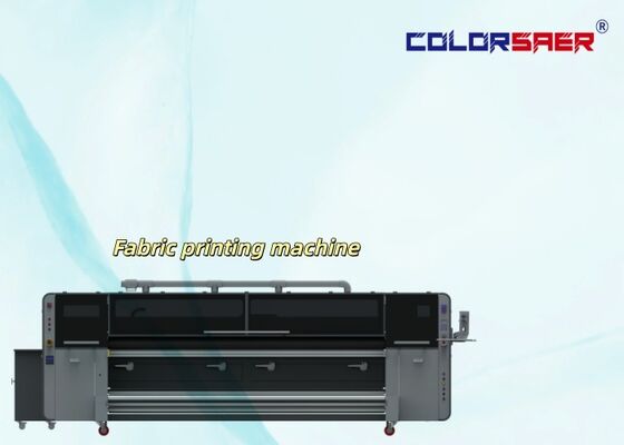 CMYK 4 kleuren Direct to fabric printer SAER CSR3200 groot formaat inkjet textielprint systeem met 4 KJ4B-QL printkoppen