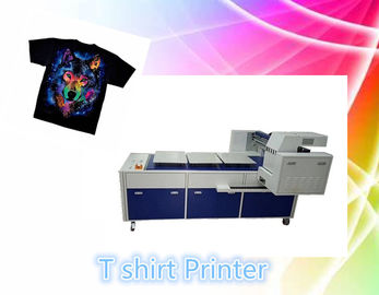 8 van de de T-shirtprinter van de kleuren Flatbed DTG Printer Hoge Precisie 1 Jaargarantie