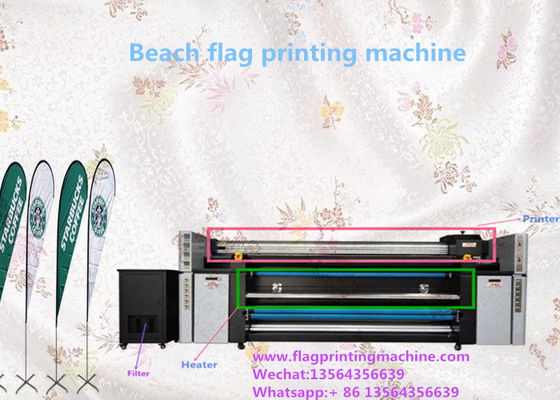 1400DPI dubbele de Textieldrukmachine 2000mm van CMYK Inkjet Breedte