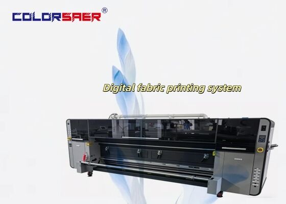 Nieuw model Inkjet textielprinter met ver infraroodverwarmer All-in-one machine Stoffenprintsysteem met pigment en sublimatie inkt