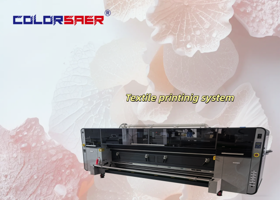Automatische digitale inkjetstofprinter 4 stuks KJ4B-QL printkoppen Inkt op waterbasis Roll-to-Roll textielprintsysteem 1 jaar garantie