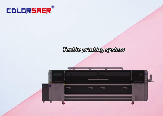 SAER High-End 3,2m Breed Grote Formaat Digitale Textiel Printmachine Stof Printer met 4 stuks KJ4B-QL Printkop