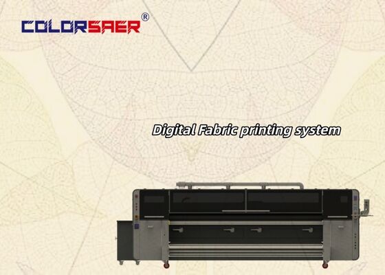 Industriële SAER Fabrikant Inkjet Textiel Print Systeem Hoge Snelheid Stof Plotter voor Polyester & Katoen Materialen