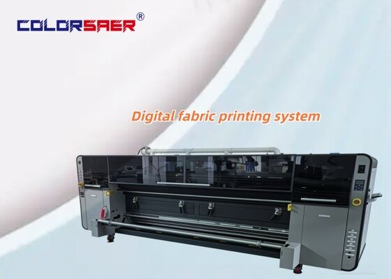 Automatische roll-to-roll digitale textieldrukmachine met ver infraroodverwarming en 3200 mm drukbreedte