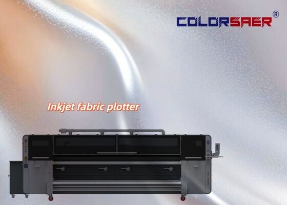 Multi-Color Fabric Printing Machine SAER CSR3200 Groot Formaat Textiel Print Systeem voor Polyester & Katoen Materialen
